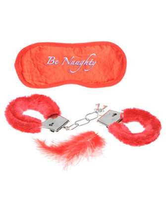 Kit masque menottes duvet et plume 